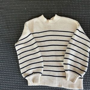 Alex Mill Button Back Stripped Sweater. Size Med.